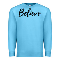 Ocean Blue believe Premium Sweatshirt - artisFamous
