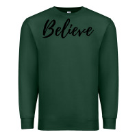 Sports Green believe Premium Sweatshirt - artisFamous