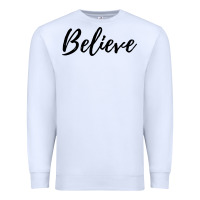 White believe Premium Sweatshirt - artisFamous