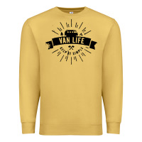 Antique Gold camper vintage retro Premium Sweatshirt - artisFamous