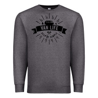 Charcoal Heather camper vintage retro Premium Sweatshirt - artisFamous