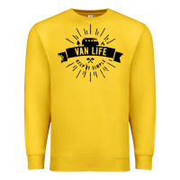 Lemon camper vintage retro Premium Sweatshirt - artisFamous