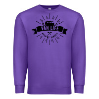 Purple camper vintage retro Premium Sweatshirt - artisFamous