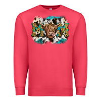 Cardinal highland cow mom Premium Sweatshirt - JahusDesignShop