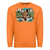 Carrot highland cow mom Premium Sweatshirt - JahusDesignShop