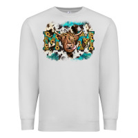 Dove Grey highland cow mom Premium Sweatshirt - JahusDesignShop