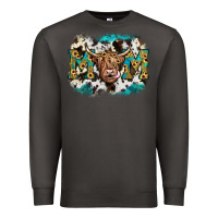 Smoke highland cow mom Premium Sweatshirt - JahusDesignShop