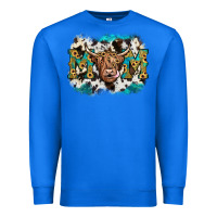 True Royal highland cow mom Premium Sweatshirt - JahusDesignShop