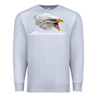 Heather Grey the screaming eagle Premium Sweatshirt - artisFamous