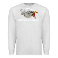 Oatmeal Heather the screaming eagle Premium Sweatshirt - artisFamous