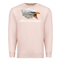 Pale Pink the screaming eagle Premium Sweatshirt - artisFamous