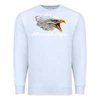 White the screaming eagle Premium Sweatshirt - artisFamous