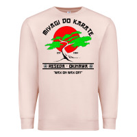 Pale Pink MIYAGY DO KARATE Premium Sweatshirt - artisFamous