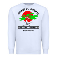 White MIYAGY DO KARATE Premium Sweatshirt - artisFamous