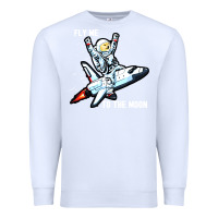 White dogecoin hodl to the moon Premium Sweatshirt - artisFamous
