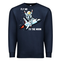 Navy dogecoin hodl to the moon Premium Sweatshirt - artisFamous