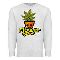 Oatmeal Heather flower pot funny weed Premium Sweatshirt - artisFamous