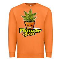 Carrot flower pot funny weed Premium Sweatshirt - artisFamous