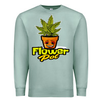 Seafoam flower pot funny weed Premium Sweatshirt - artisFamous