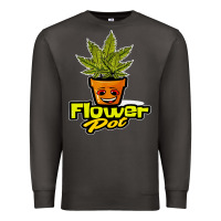 Smoke flower pot funny weed Premium Sweatshirt - artisFamous