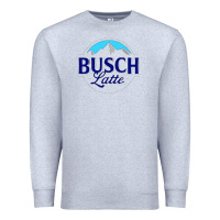 Heather Grey Vintage Busch Light Busch Latte Premium Sweatshirt - artisFamous