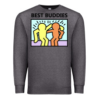 Charcoal Heather best buddies Premium Sweatshirt - artisFamous