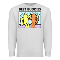 Dove Grey best buddies Premium Sweatshirt - artisFamous