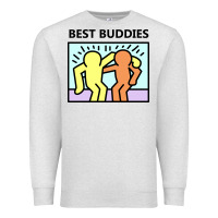 Oatmeal Heather best buddies Premium Sweatshirt - artisFamous