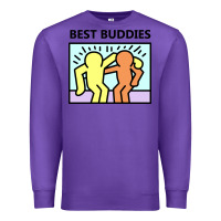 Purple best buddies Premium Sweatshirt - artisFamous