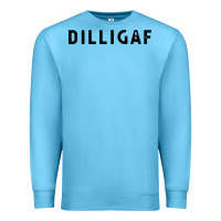 Ocean Blue dilligaf do i look like  sarcastic humor Premium Sweatshirt - artisFamous