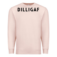 Pale Pink dilligaf do i look like  sarcastic humor Premium Sweatshirt - artisFamous