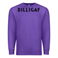 Purple dilligaf do i look like  sarcastic humor Premium Sweatshirt - artisFamous
