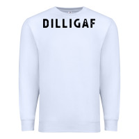 White dilligaf do i look like  sarcastic humor Premium Sweatshirt - artisFamous