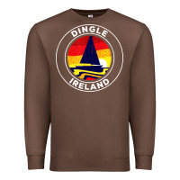 Chestnut dingle ireland vintage sailboat 70s retro sunset Premium Sweatshirt - artisFamous