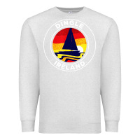 Oatmeal Heather dingle ireland vintage sailboat 70s retro sunset Premium Sweatshirt - artisFamous