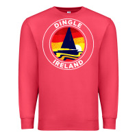 Cardinal dingle ireland vintage sailboat 70s retro sunset Premium Sweatshirt - artisFamous