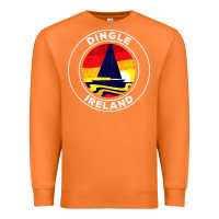 Carrot dingle ireland vintage sailboat 70s retro sunset Premium Sweatshirt - artisFamous