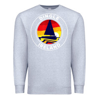 Dingle Ireland Vintage Sailboat 70s Retro Sunset Premium Sweatshirt | Teevron
