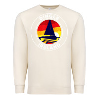Sandshell dingle ireland vintage sailboat 70s retro sunset Premium Sweatshirt - artisFamous