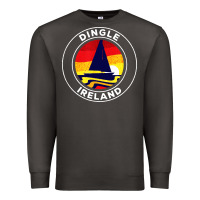 Smoke dingle ireland vintage sailboat 70s retro sunset Premium Sweatshirt - artisFamous
