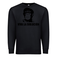 Black viva la evolucion Premium Sweatshirt - artisFamous