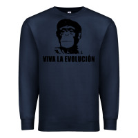 Navy viva la evolucion Premium Sweatshirt - artisFamous