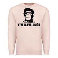 Pale Pink viva la evolucion Premium Sweatshirt - artisFamous