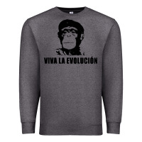 Charcoal Heather viva la evolucion Premium Sweatshirt - artisFamous
