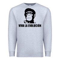 Heather Grey viva la evolucion Premium Sweatshirt - artisFamous