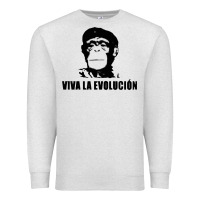 Oatmeal Heather viva la evolucion Premium Sweatshirt - artisFamous
