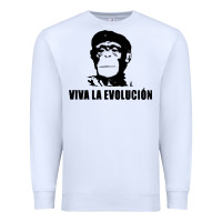 White viva la evolucion Premium Sweatshirt - artisFamous