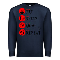 Eat Sleep Anime Repeat Japanese Premium Sweatshirt | Teevron
