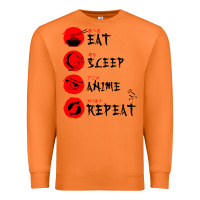 Carrot eat sleep anime repeat japanese Premium Sweatshirt - artisFamous
