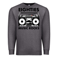 Charcoal Heather eighties music rocks Premium Sweatshirt - artisFamous